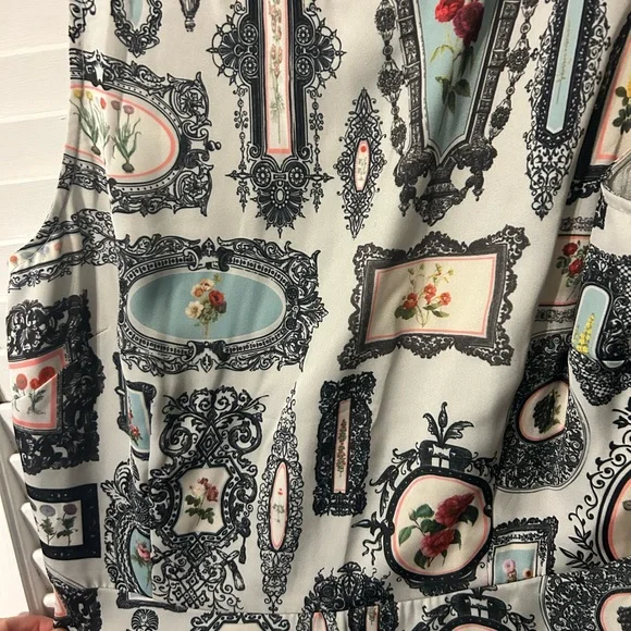 Framed Florals Anthropologie Dress - Picture 3 of 4